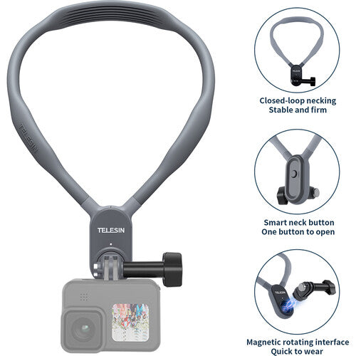 Telesin U-shape Neck Holder Mount for Insta360