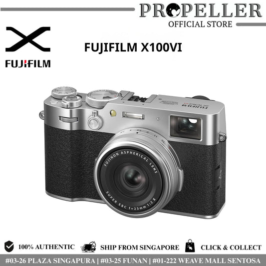 Fujifilm X100VI – 40MP | IBIS | 6.2K Video | SG Set / Warranty | Ready Stock