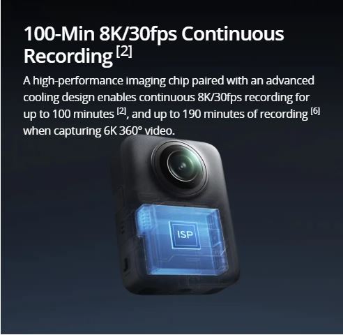 DJI Osmo 360 - 8K Revolutionary 360° Camera | 1" Equivalent 360° Image Field | 105G Built-In Storage | Multi-Platform Editing Support | Super Night Mode