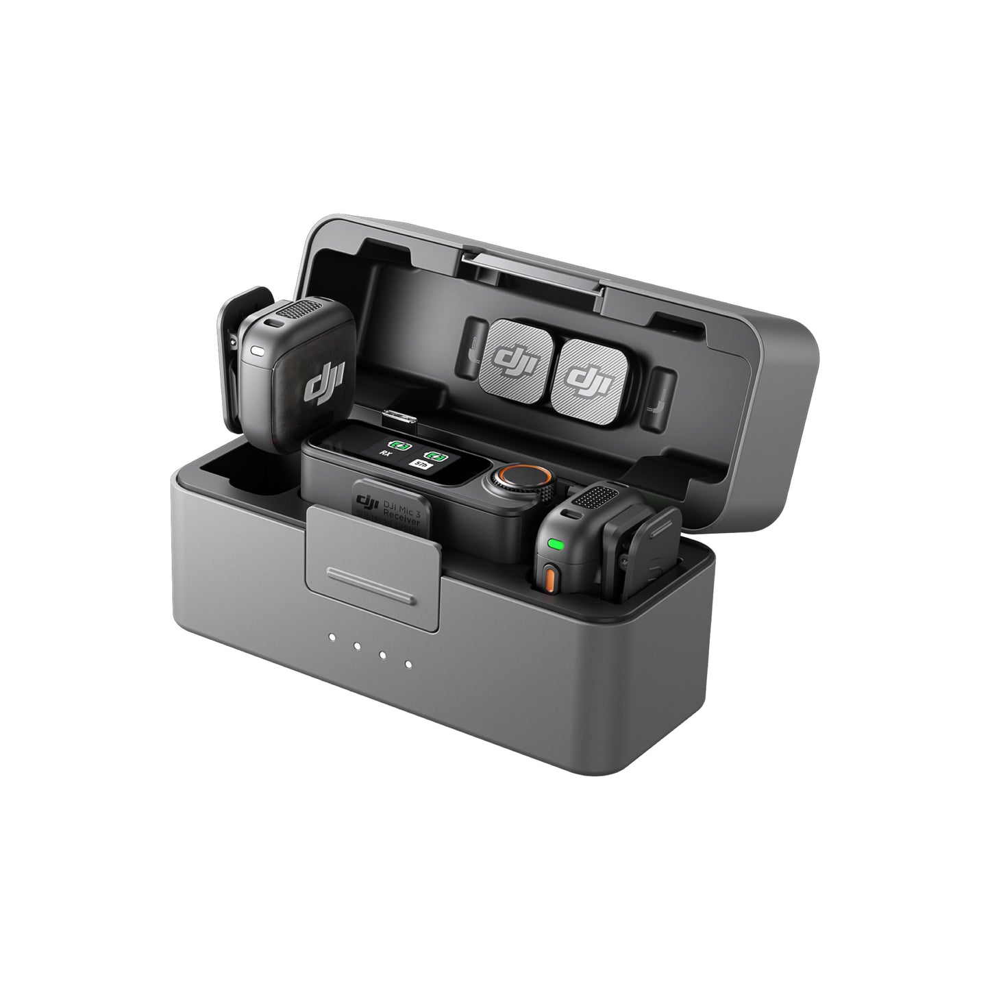 DJI Mic 3 - Wireless Mic | 28-Hour Battery Life | Up To 4TX + 8RX Collaboration | Dual File & 32-bit Internal Recording