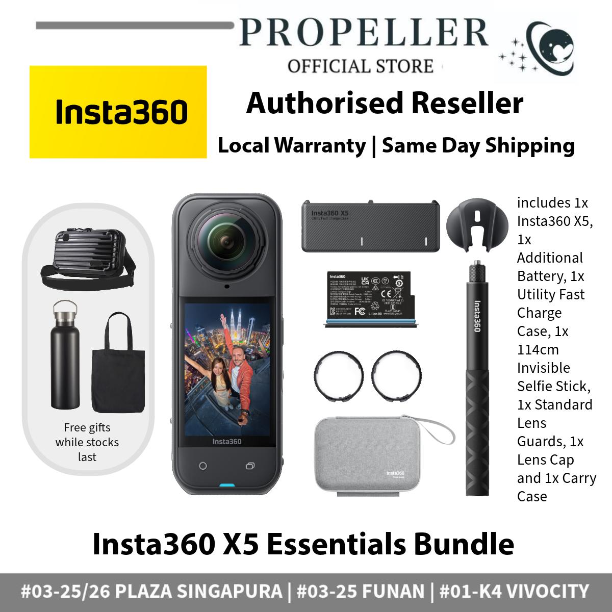 Insta360 X5 - Triple Al Chip | 8K30fps 360° Video with Dual 1/1.28" Sensors | Sports & Vlogging Camera