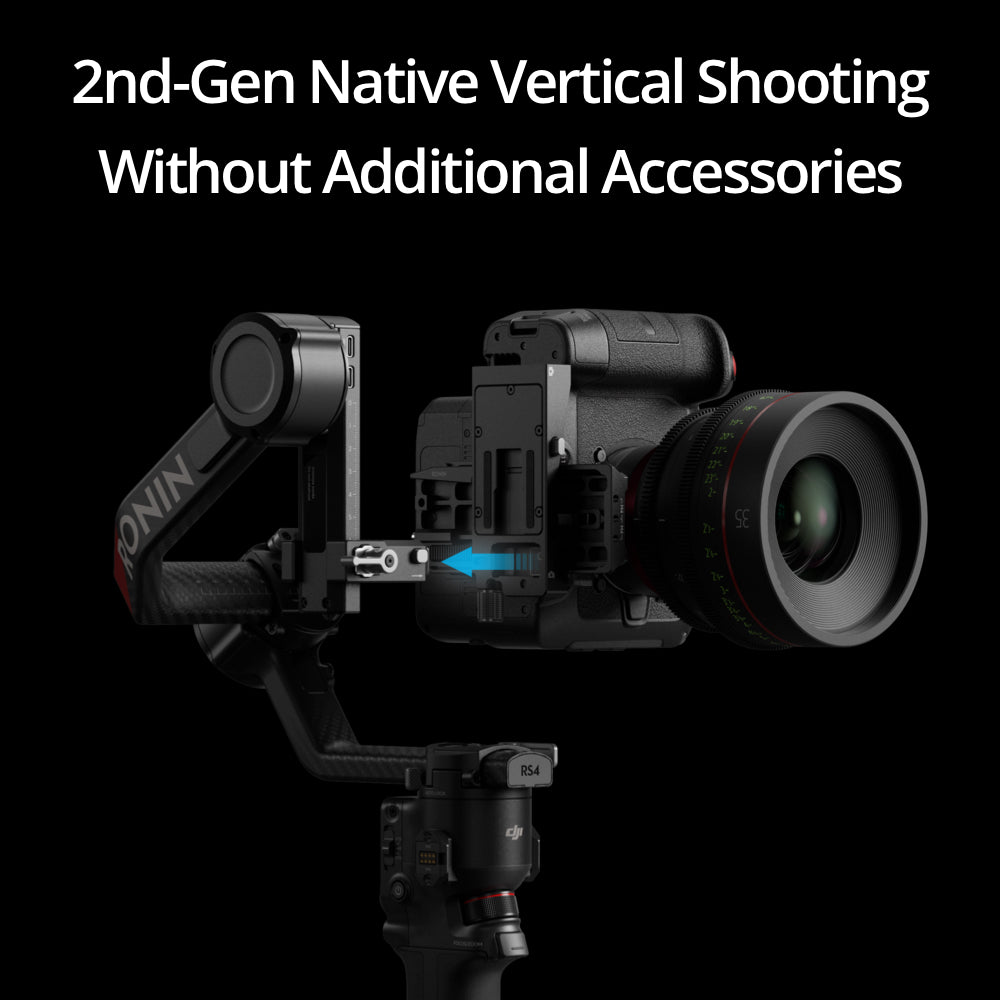 DJI RS 4/ RS 4 PRO- Powerful Stabilization/29 Hours Extended Battery Runtime/Efficient Quick Launch