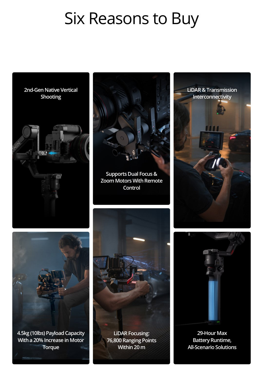 DJI RS 4/ RS 4 PRO- Powerful Stabilization/29 Hours Extended Battery Runtime/Efficient Quick Launch