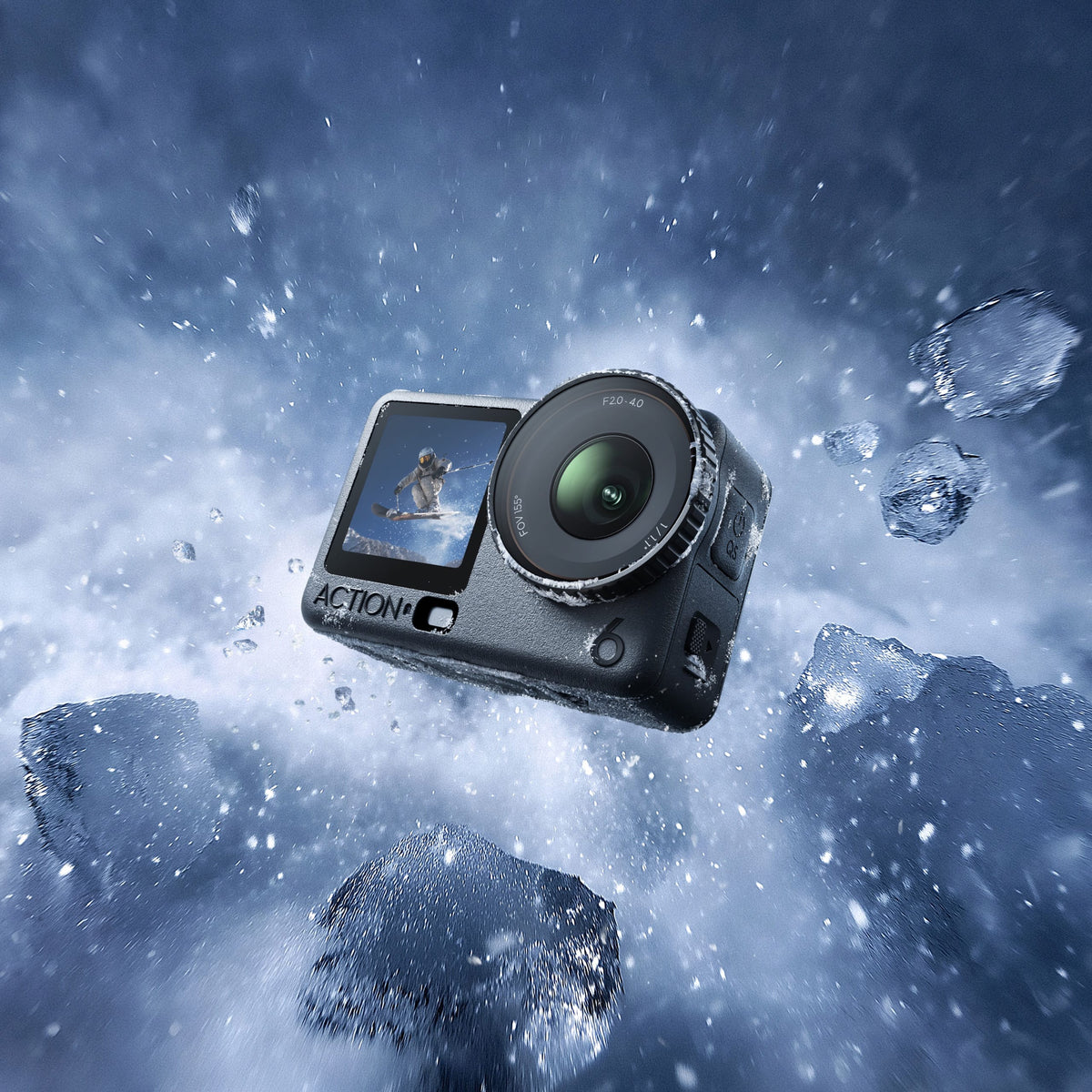 DJI Osmo Action 6 - All-New 1/1.1-Inch CMOS | 32x Slow Motion | Gesture Control | 50GB Built-in Storage