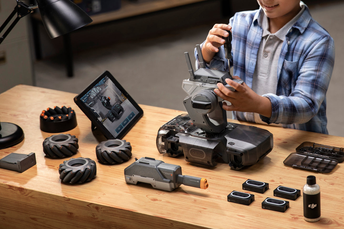 DJI Intelligent Educational Robot STEM Toy Robomaster S1 with Programmable Modules, Scratch and Python Coding