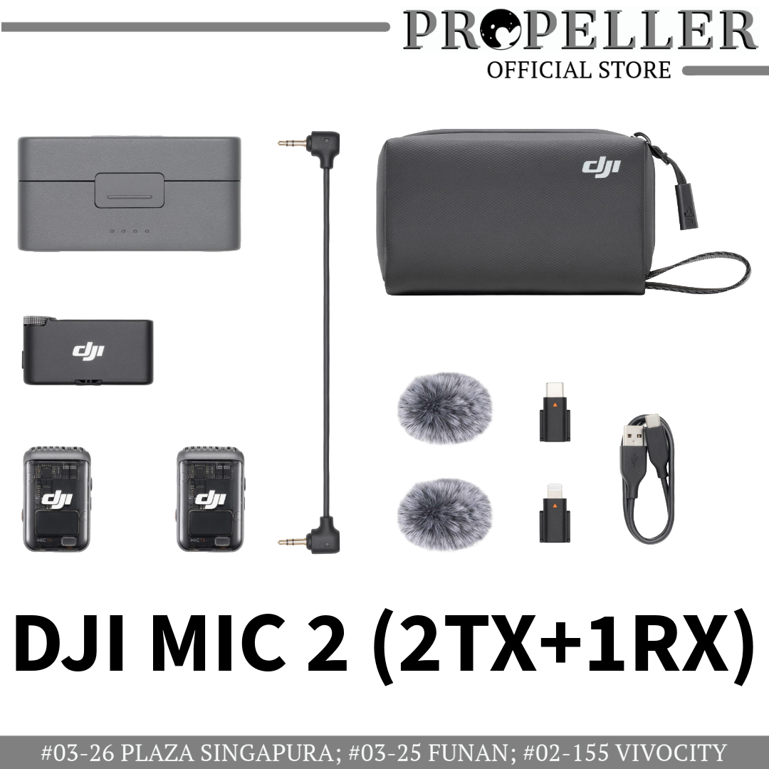 DJI Mic 2 ( 2 TX + 1 RX + Charging Case )