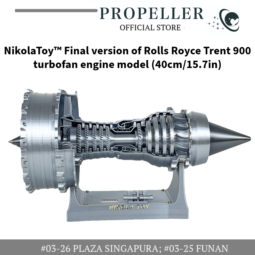 NikolaToy™ Final version of Rolls Royce Trent 900 turbofan engine model (40cm15.7in)