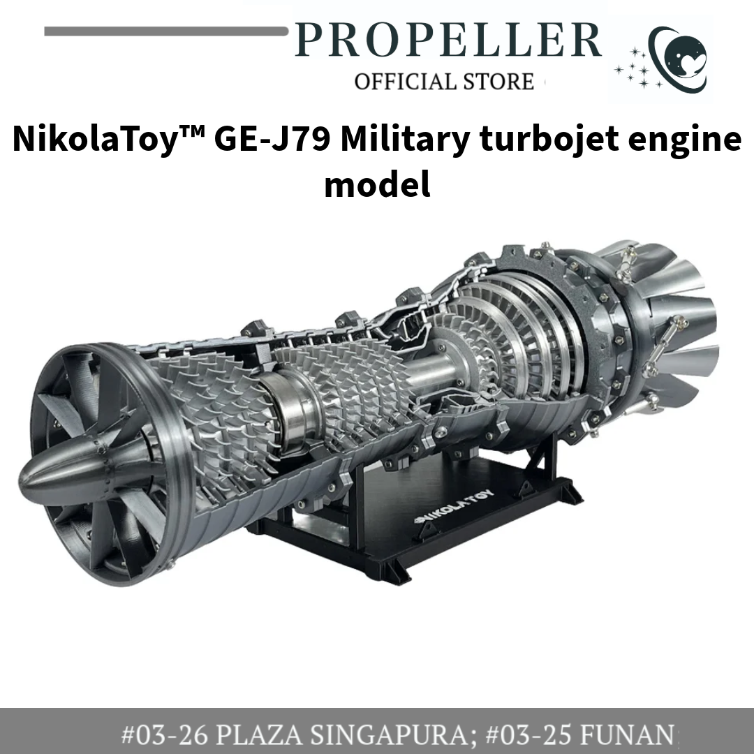 NikolaToy™ GEJ79 Military turbojet engine model