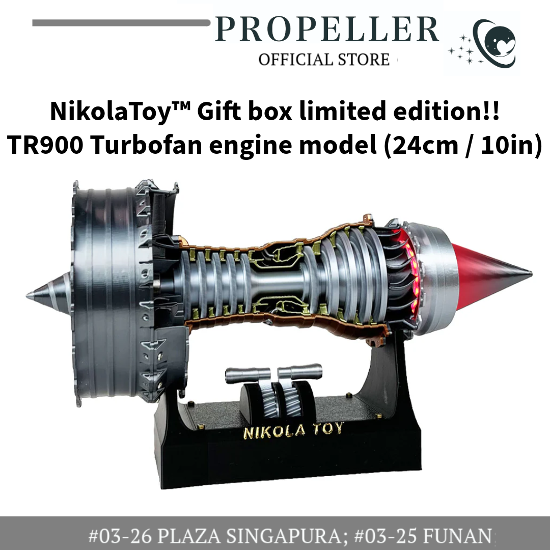 NikolaToy™ Gift box limited edition!! TR900 Turbofan engine model (24cm by 10in)