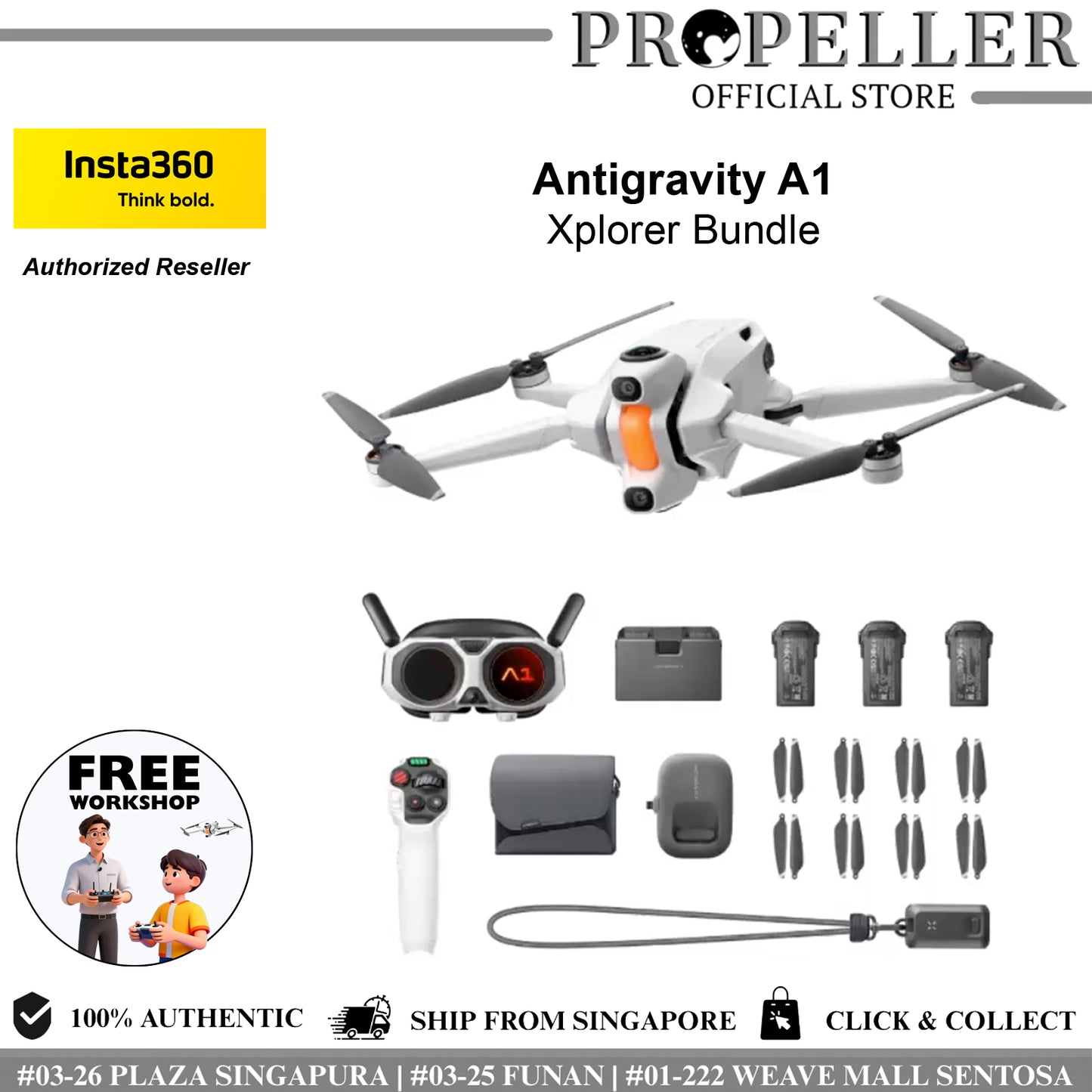 Insta360 A1 AntiGravity The world's first 8K 360 drone