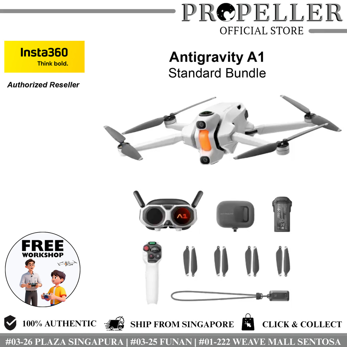 Insta360 A1 AntiGravity The world's first 8K 360 drone