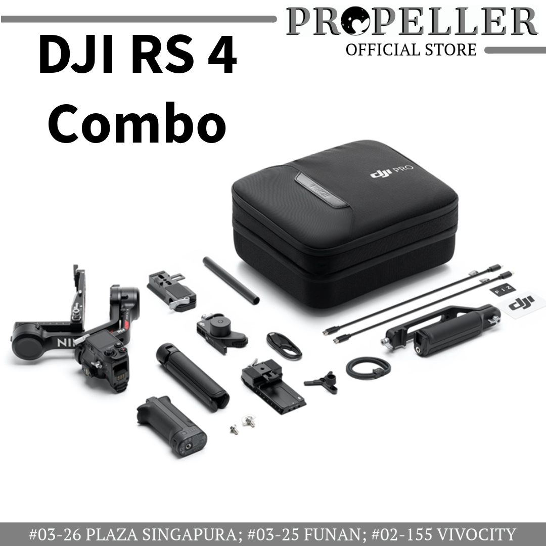 DJI RS 4/ RS 4 PRO- Powerful Stabilization/29 Hours Extended Battery Runtime/Efficient Quick Launch