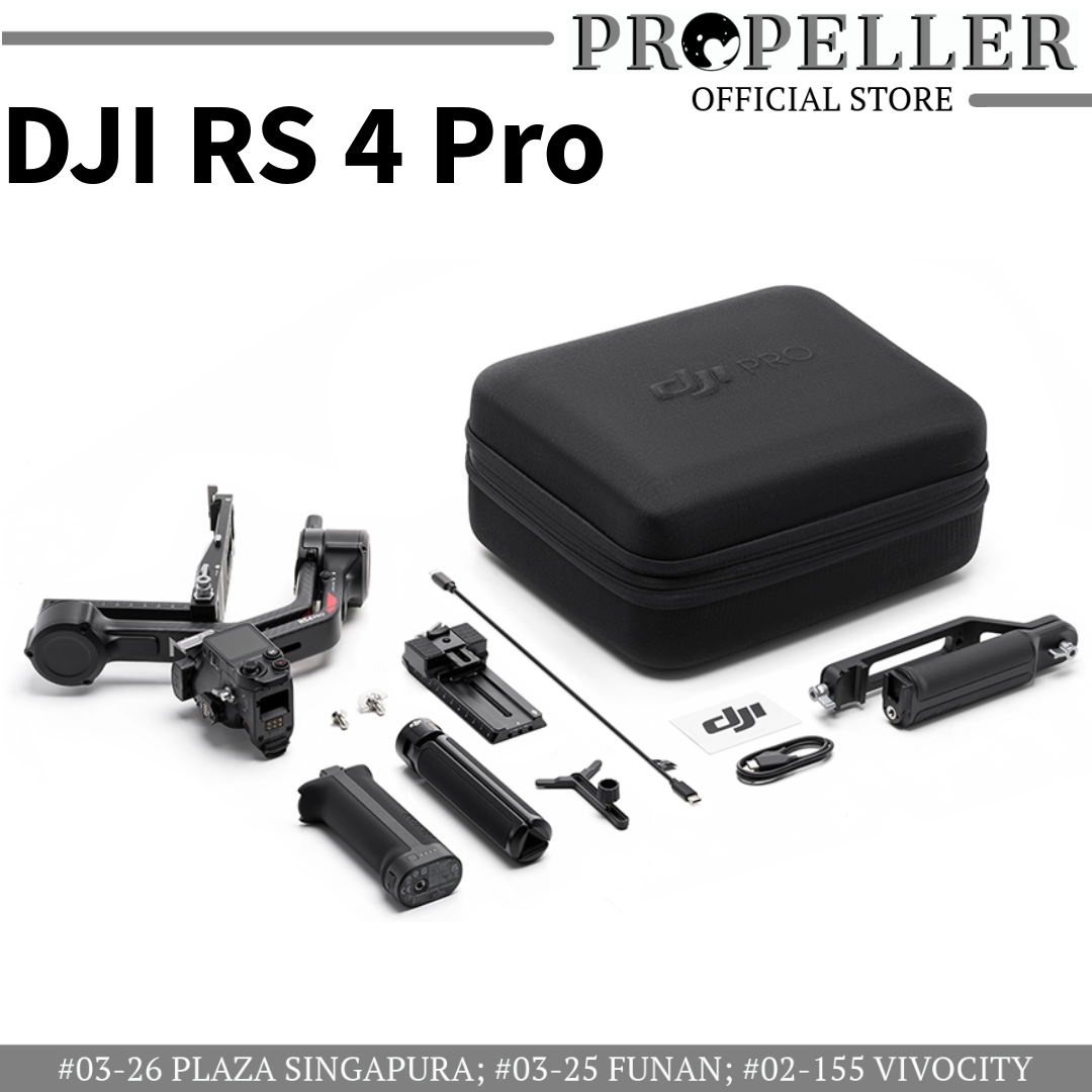 DJI RS 4/ RS 4 PRO- Powerful Stabilization/29 Hours Extended Battery Runtime/Efficient Quick Launch