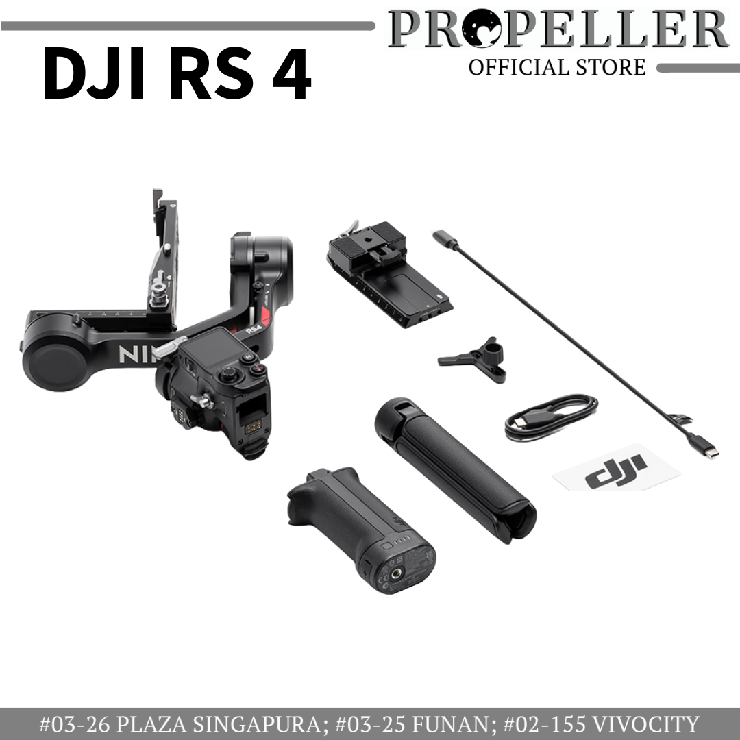 DJI RS 4/ RS 4 PRO- Powerful Stabilization/29 Hours Extended Battery Runtime/Efficient Quick Launch