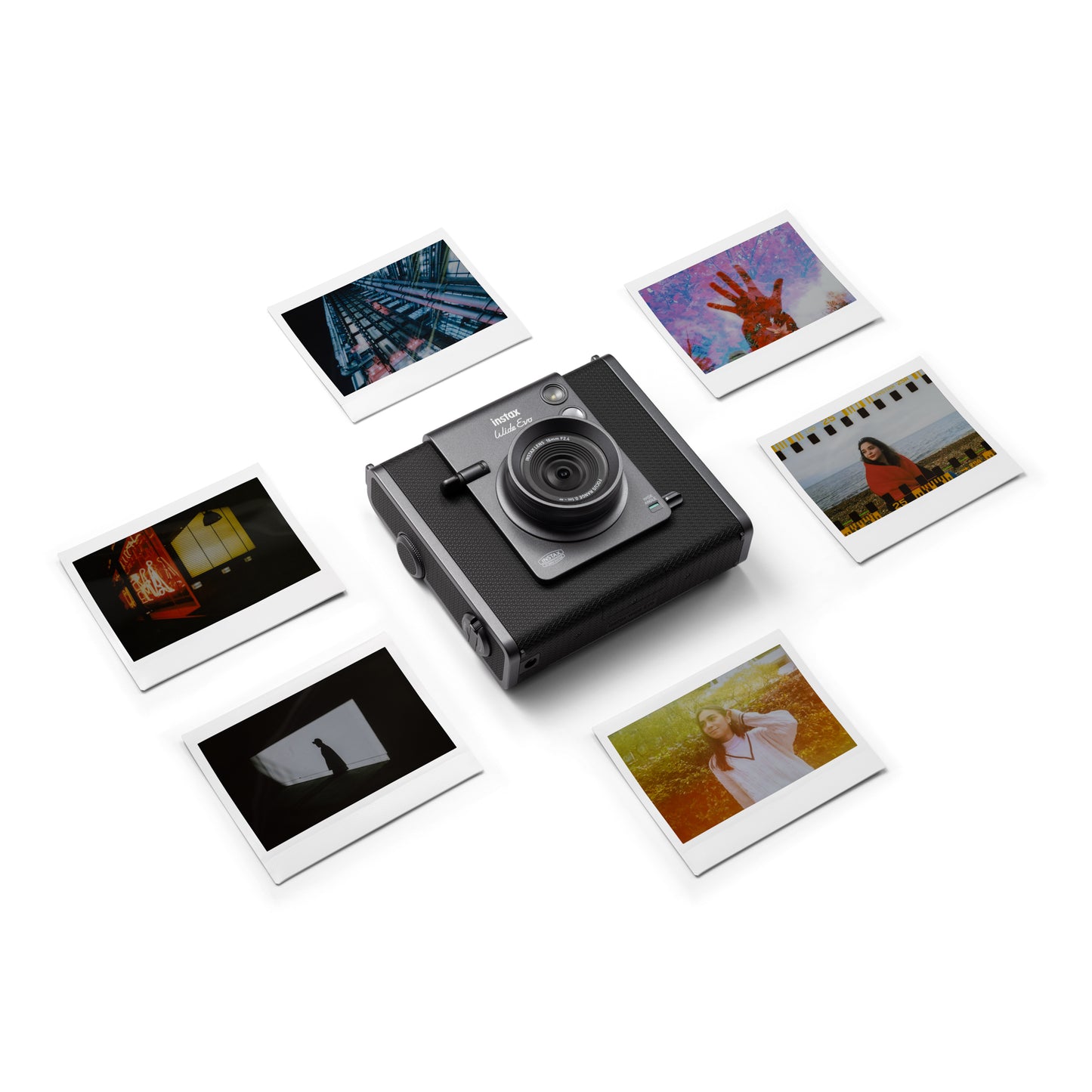 Instax Wide Evo Instant Camera -Hybrid Camera/ Smartphone Printer / Wide Angle Mode/ Multiple Effects & Degree Control
