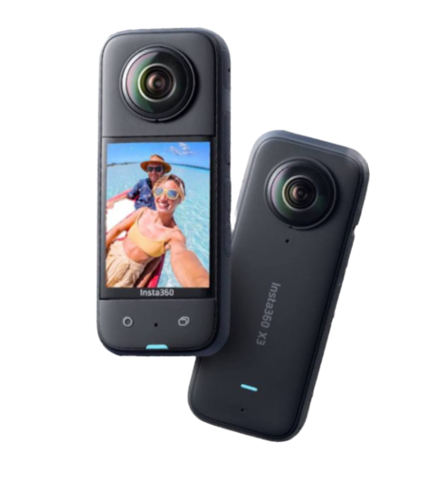 Insta360 X3 (Pre-Order)- Waterproof 360 Action Camera with 1/2" 48MP Sensors, 5.7K 360 Active HDR Video, 72MP 360 Photo, 4K Single-Lens
