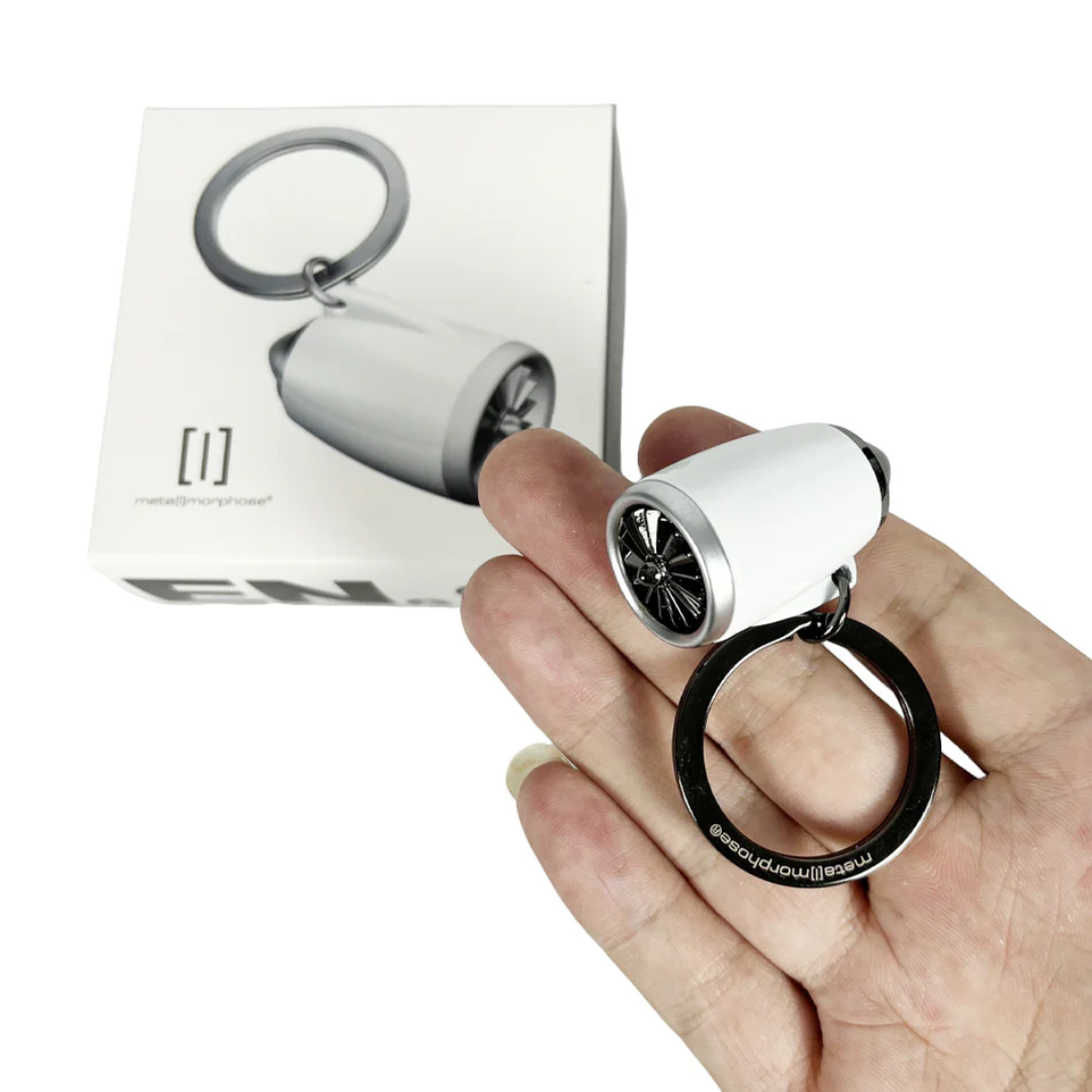 NikolaToy™ Flagship aircraft turbofan engine keychain