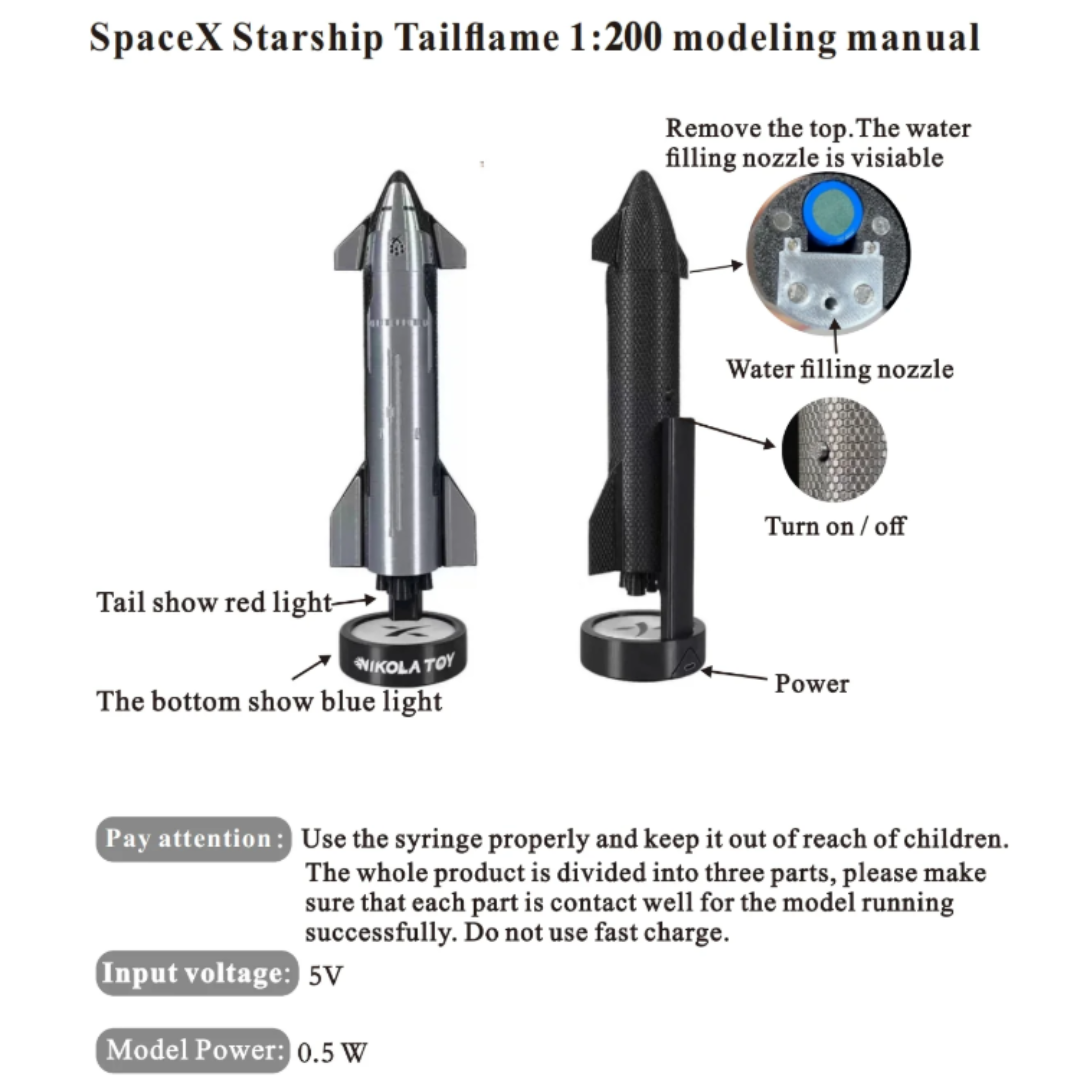 NikolaToy™ 1200 SpaceX model