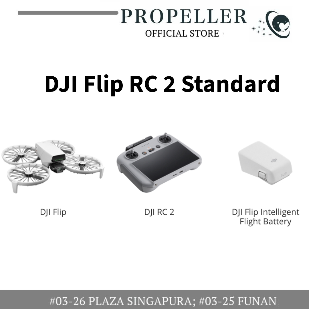 DJI Flip- Foldable Full-Coverage Propeller Guard/ 4k60FPS/ 48MP/ True Vertical Shooting/ Smart Return/ Weight <249g/ 31 Mins Flight Time/ 1/1.3-inch CMOS Sensor