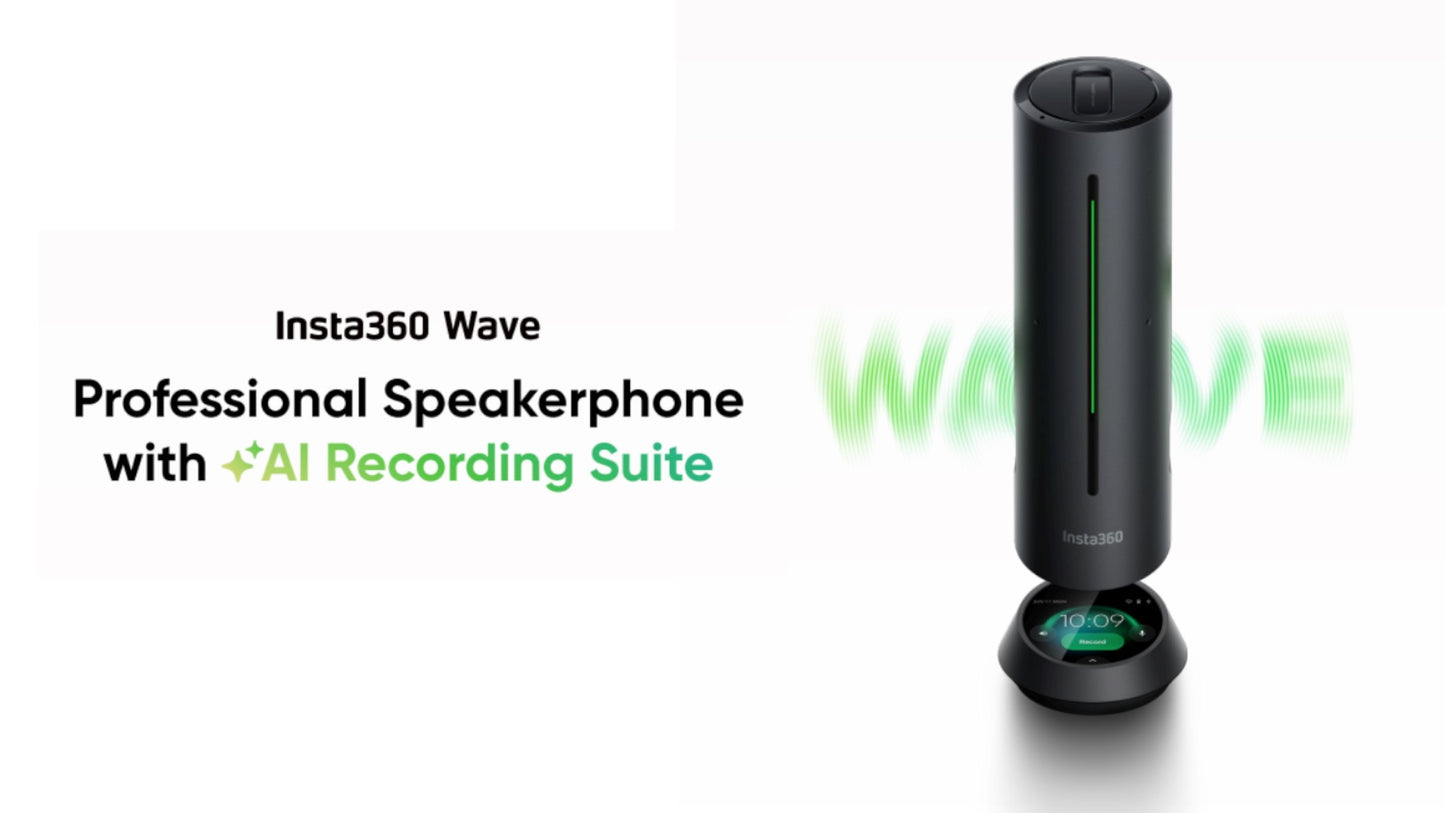 Insta360 Wave - Professional Speakerphone with AI Recording Suite