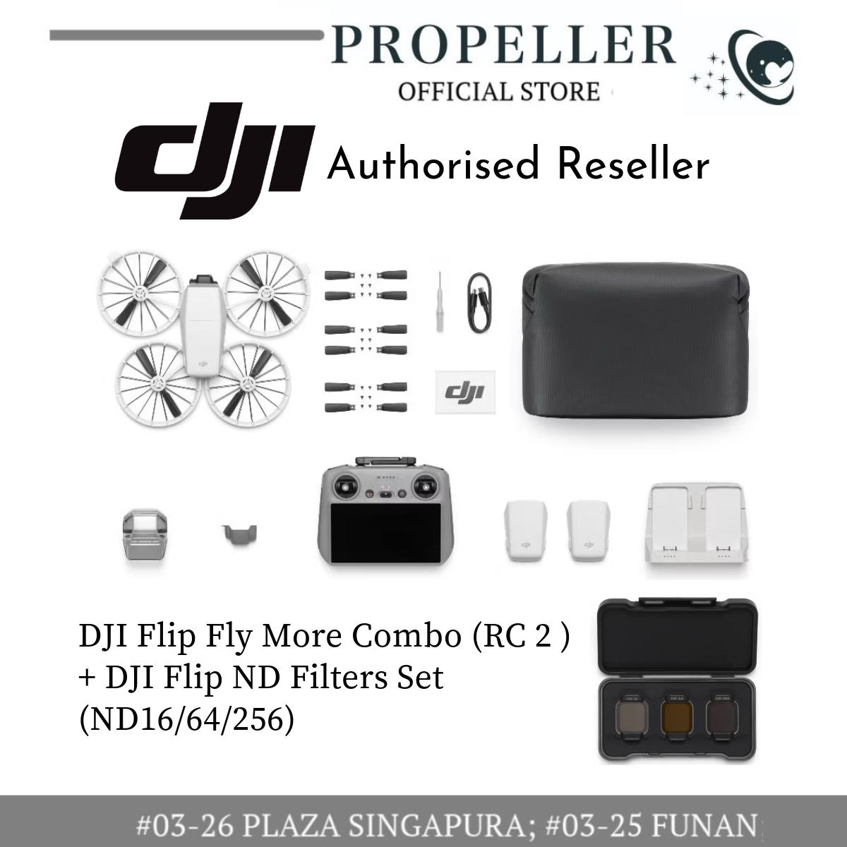DJI Flip- Foldable Full-Coverage Propeller Guard/ 4k60FPS/ 48MP/ True Vertical Shooting/ Smart Return/ Weight <249g/ 31 Mins Flight Time/ 1/1.3-inch CMOS Sensor