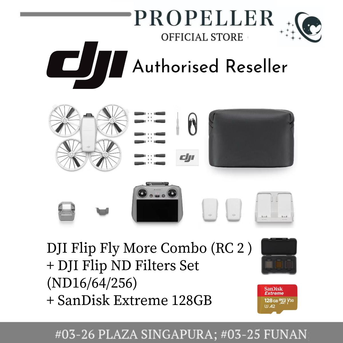 DJI Flip- Foldable Full-Coverage Propeller Guard/ 4k60FPS/ 48MP/ True Vertical Shooting/ Smart Return/ Weight <249g/ 31 Mins Flight Time/ 1/1.3-inch CMOS Sensor