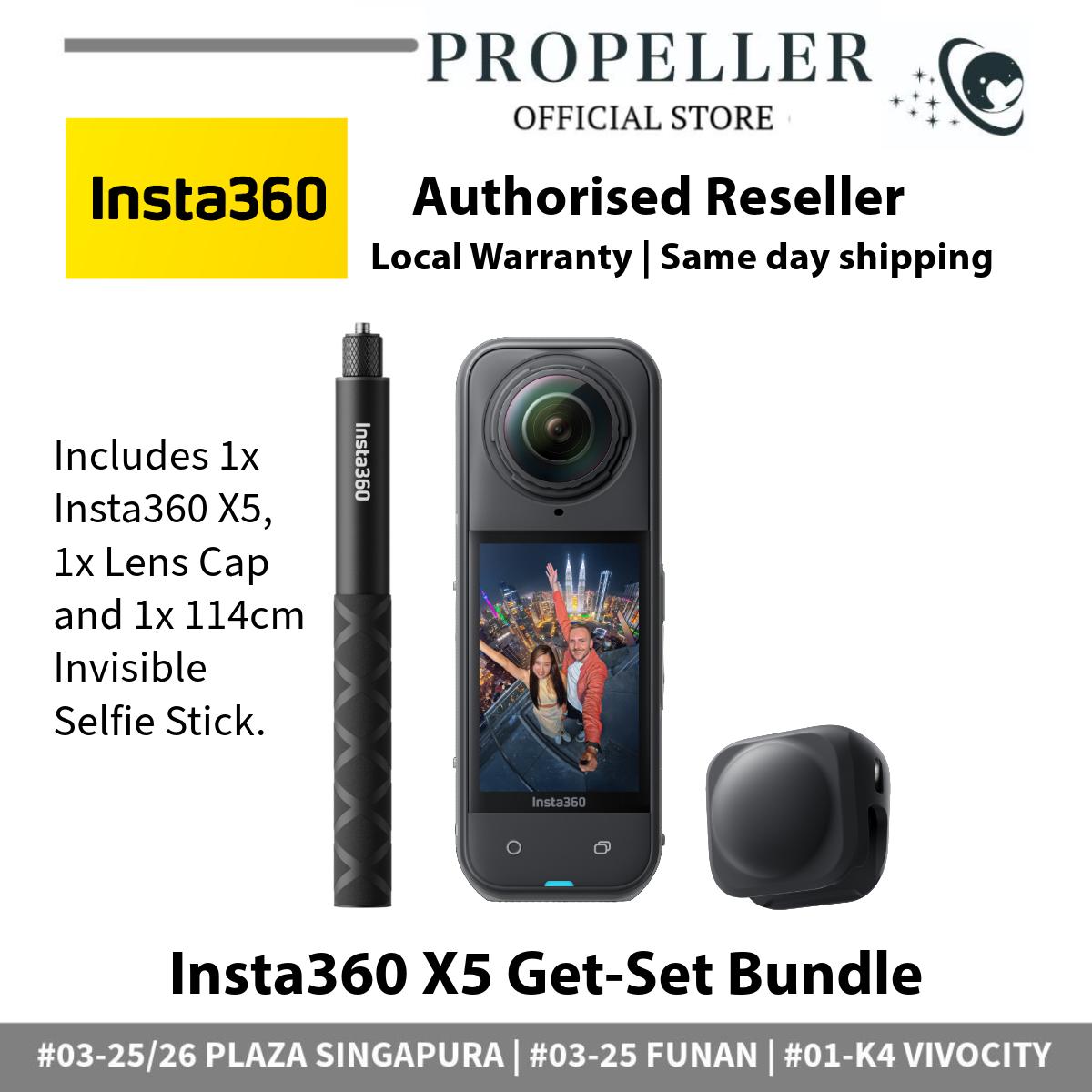 Insta360 X5 - Triple Al Chip | 8K30fps 360° Video with Dual 1/1.28" Sensors | Sports & Vlogging Camera