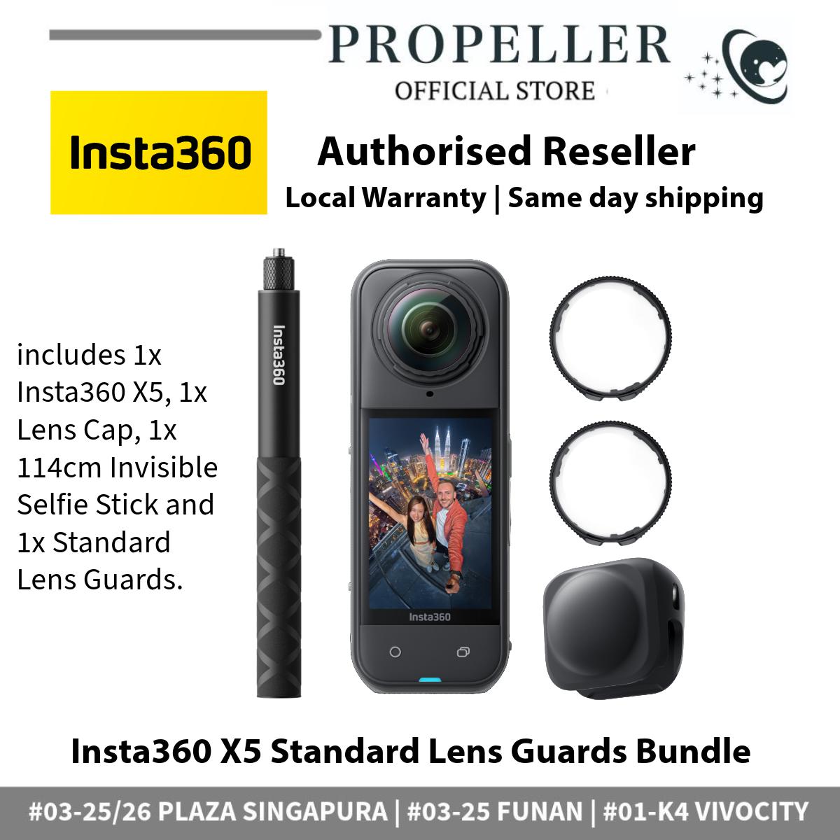Insta360 X5 - Triple Al Chip | 8K30fps 360° Video with Dual 1/1.28" Sensors | Sports & Vlogging Camera