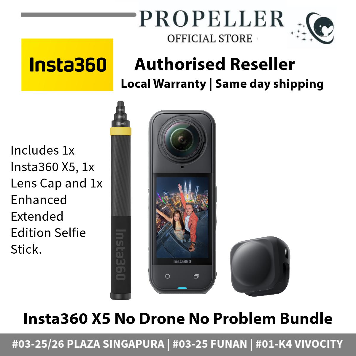 Insta360 X5 - Triple Al Chip | 8K30fps 360° Video with Dual 1/1.28" Sensors | Sports & Vlogging Camera