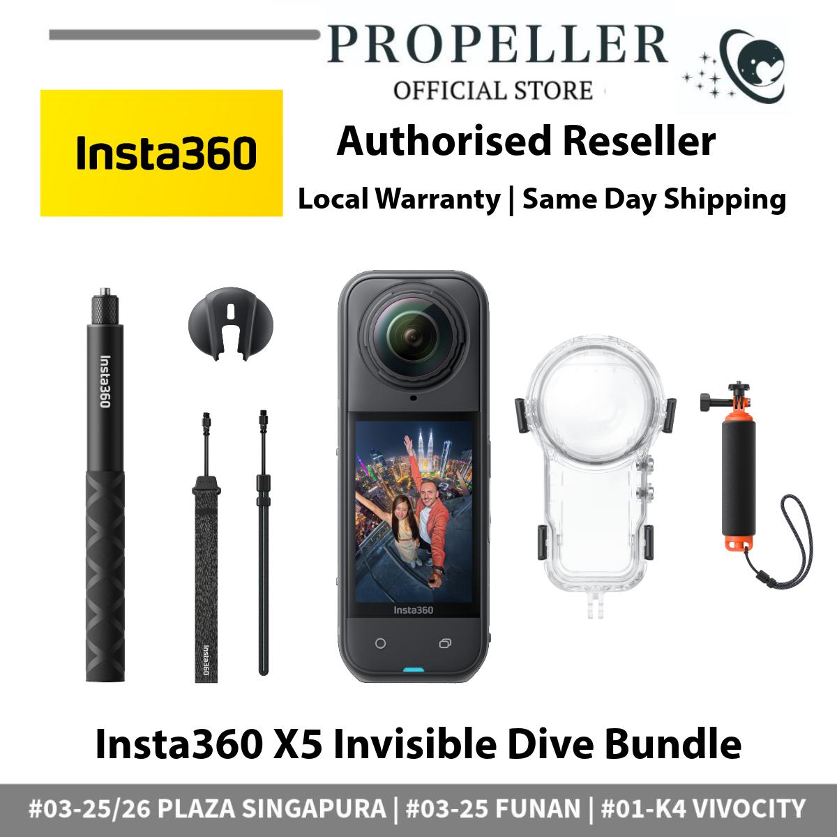 Insta360 X5 - Triple Al Chip | 8K30fps 360° Video with Dual 1/1.28" Sensors | Sports & Vlogging Camera
