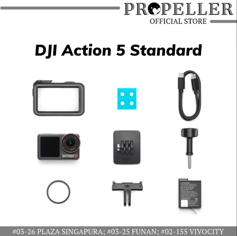 DJI Osmo Action 5 Pro (Pre-Order) - New Gen 1/1.3" sensor | Subject Tracking | 32x Slow Motion | Waterproof up to 20m | OLED Screen