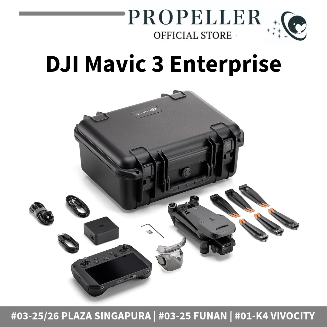 DJI Mavic 3 Enterprise- 4/3 CMOS Wide Camera/56× Hybrid Zoom/45-min Max Flight Time/DJI O3 Enterprise Transmission