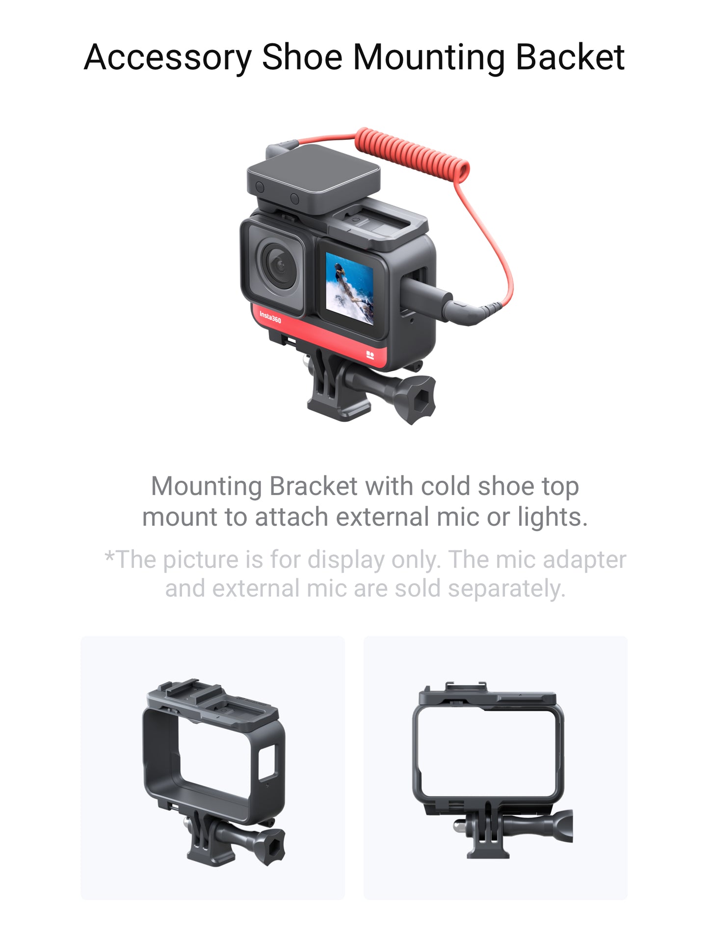 Insta360 ONE R Accessory Shoe Mounting Bracket