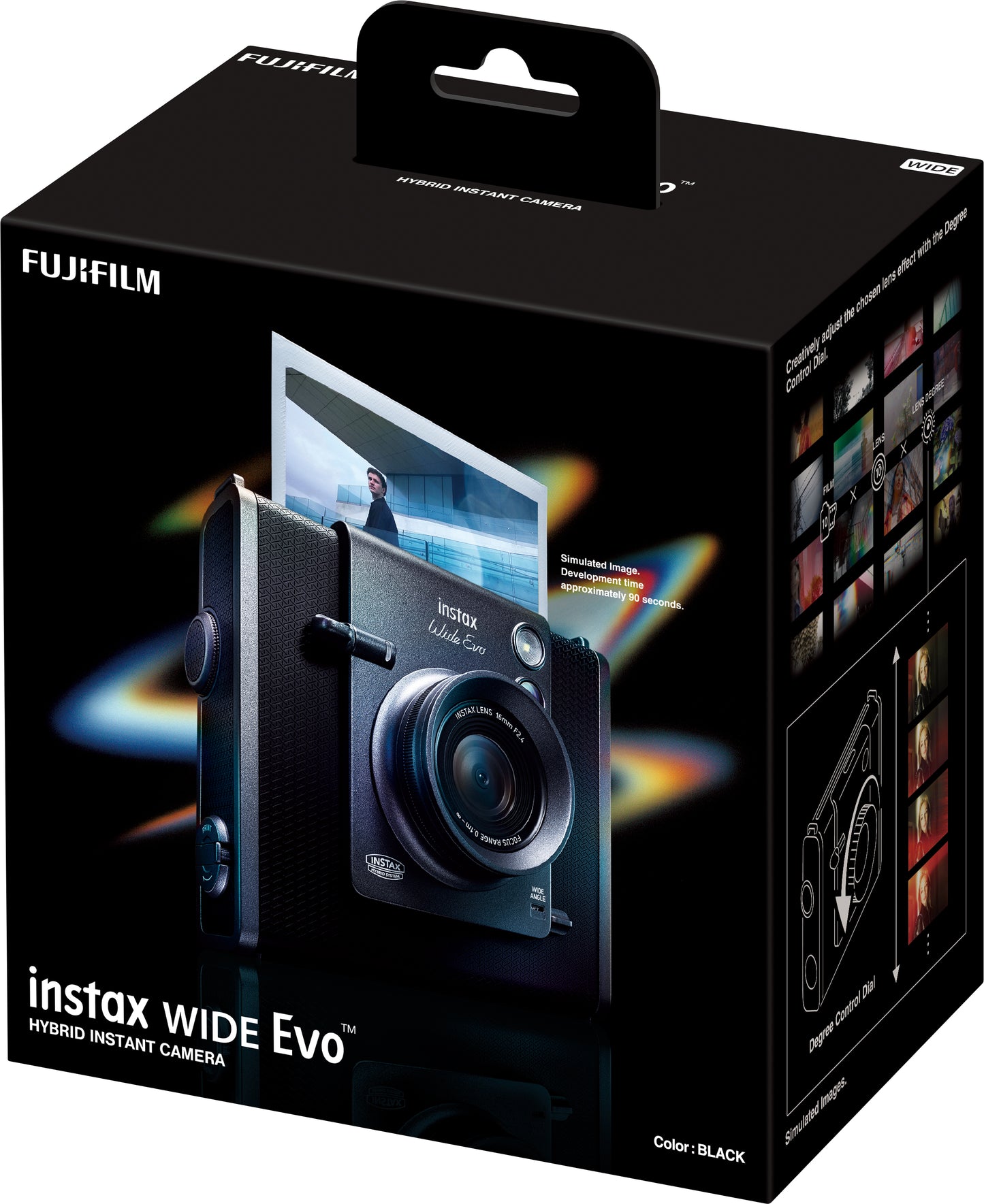 Instax Wide Evo Instant Camera -Hybrid Camera/ Smartphone Printer / Wide Angle Mode/ Multiple Effects & Degree Control