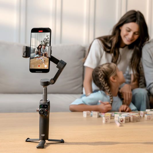DJI Osmo Mobile 8 Smartphone Gimbal – 3-Axis Stabilizer, 360° Rotation, Lighting & Audio Support