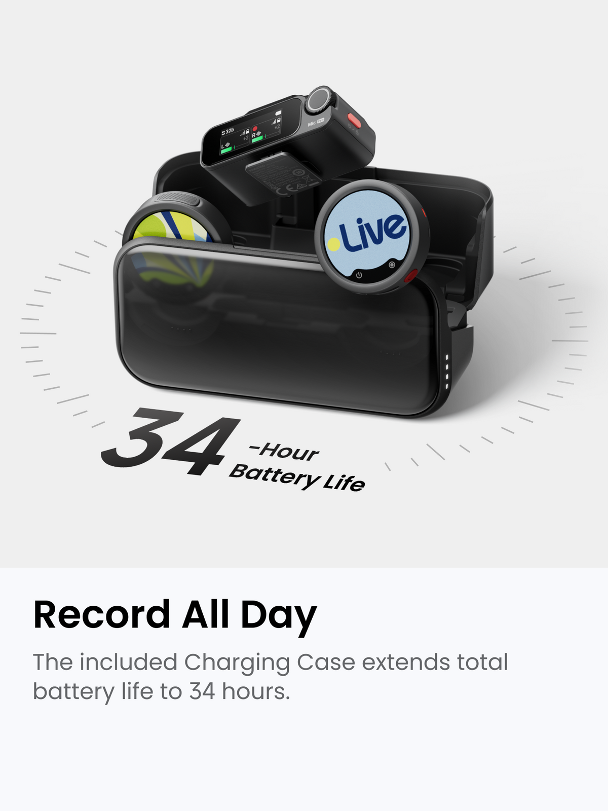 【New Launch】Insta360 Mic,Pro-Level Audio, Insta360 Direct Connect, E-Ink Display, AI Noise Canceling, Expandable Storage, Bluetooth, Video Recording
