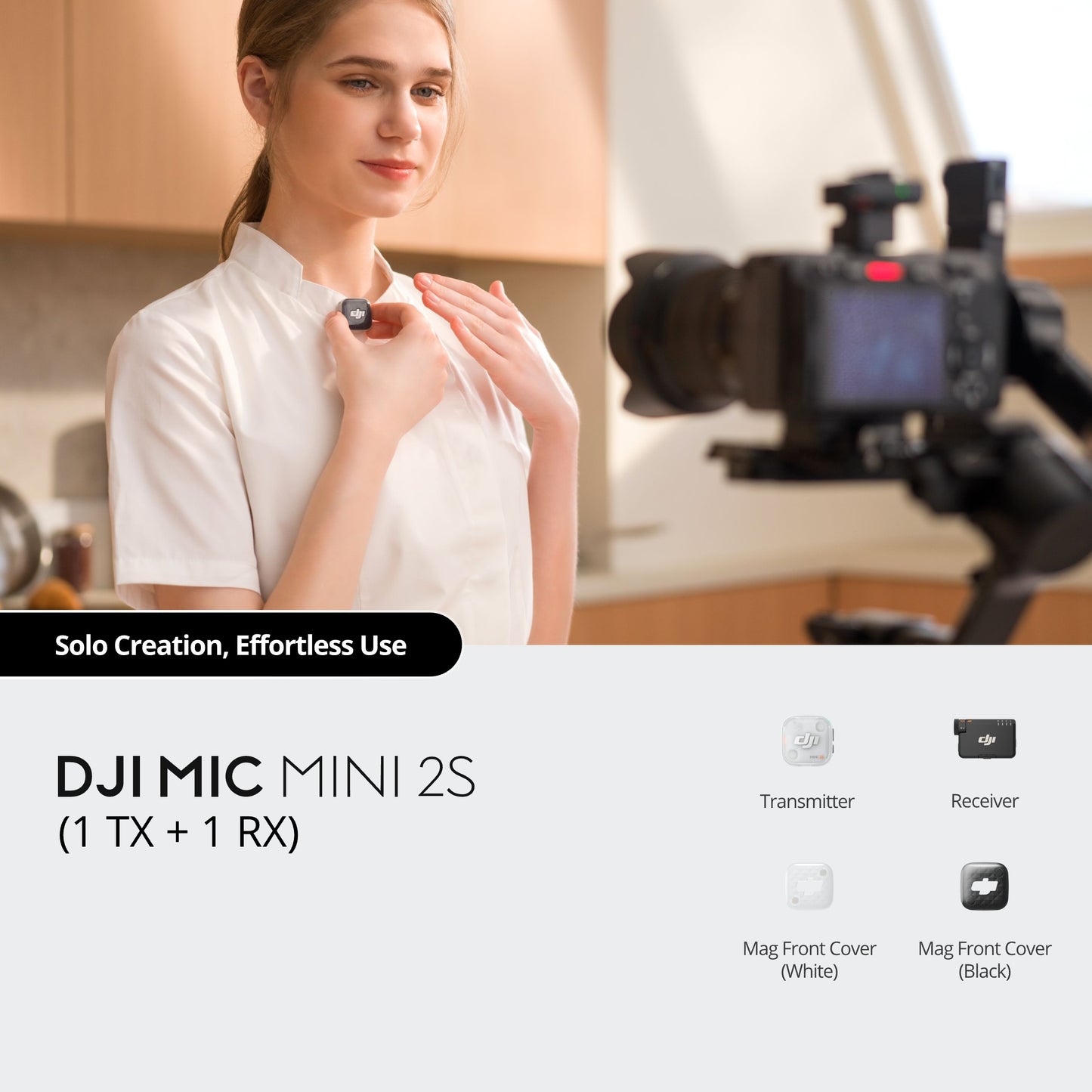 [NEW] DJI Mic Mini 2S Wireless Microphone | 32-bit Float | AI Noise Cancelling | 4TX System