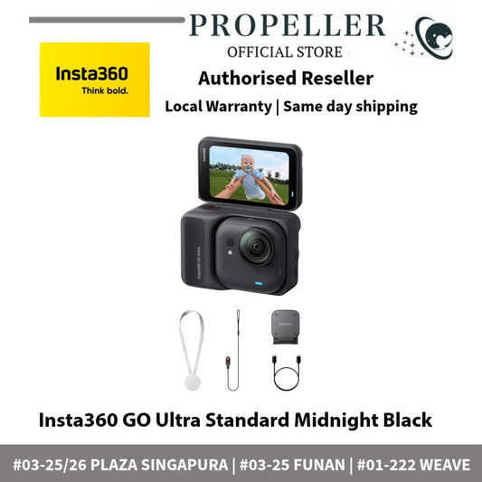 Insta360 GO Ultra Tiny 4K Action Camera with Flip Screen Action Pod