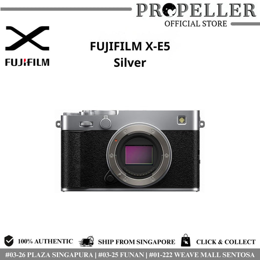 Fujifilm X-E5 Mirrorless Camera (Body / with Kit Lens) — 40MP • 7-Stop IBIS • 4K/6.2K Video