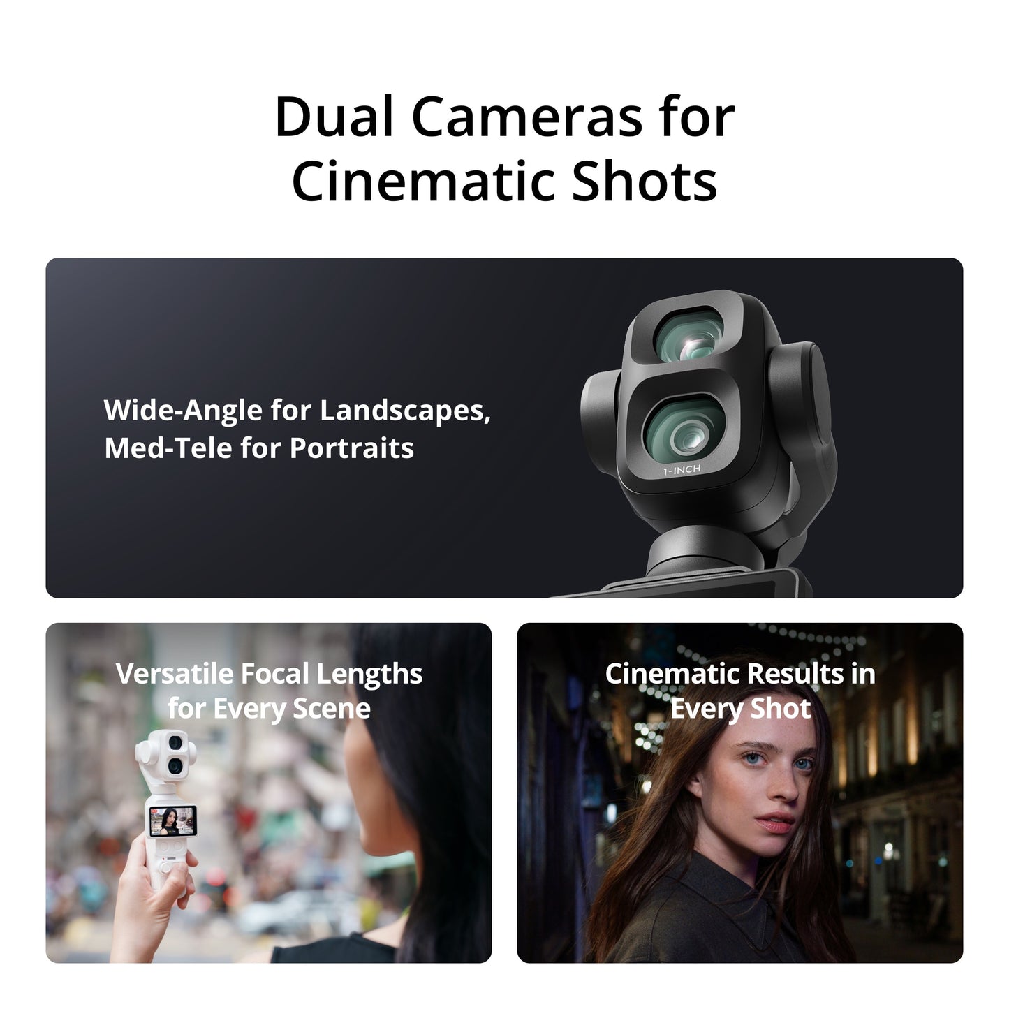 PRE-ORDER 60 DAYS【New】DJI Osmo Pocket 4P - Pocket Camera | 4K/240fps Slow Motion | New 1" CMOS | Cinematic Colours | 60mm Med-Tele Lens