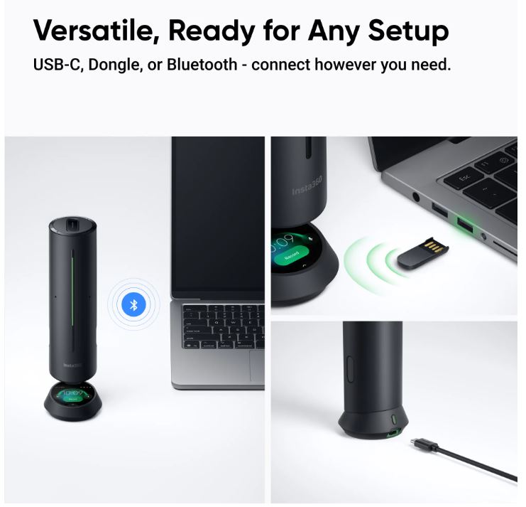 Insta360 Wave - Professional Speakerphone with AI Recording Suite