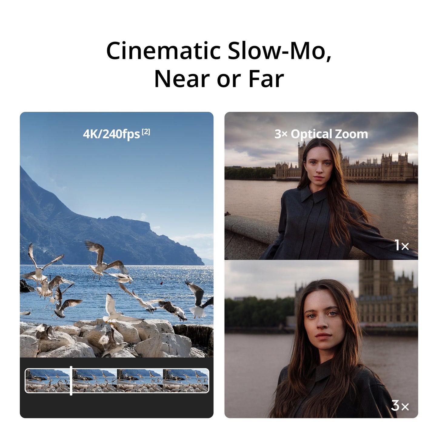 PRE-ORDER 60 DAYS【New】DJI Osmo Pocket 4P - Pocket Camera | 4K/240fps Slow Motion | New 1" CMOS | Cinematic Colours | 60mm Med-Tele Lens