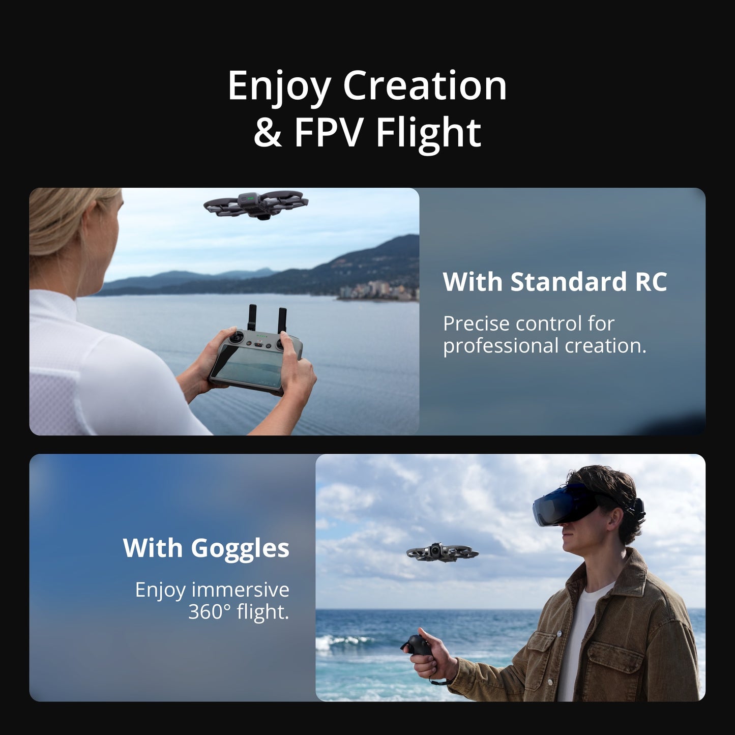 DJI Avata 360 Drone | 8K 360 FPV Camera Drone | Immersive Aerial Filming | Dual 1" Sensors | 455g PRE-ORDER