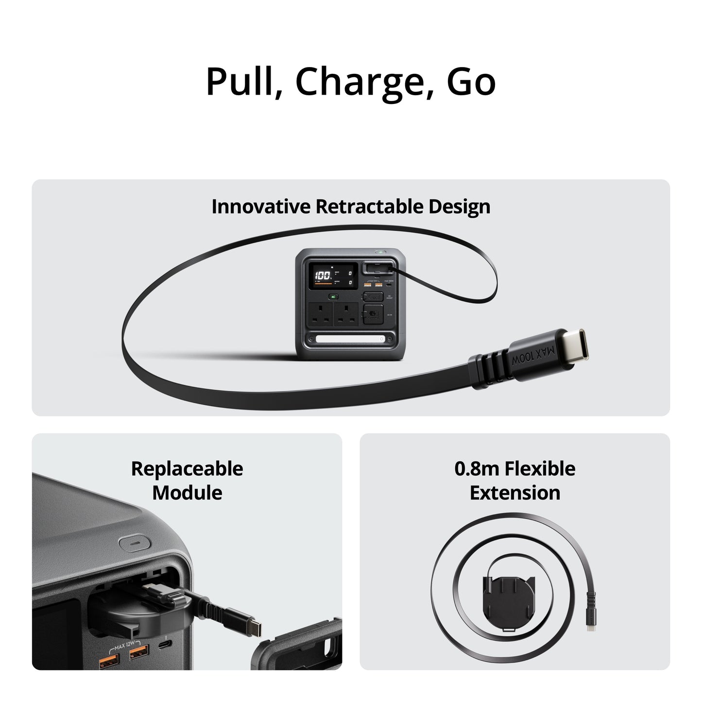 DJI Power 1000 Mini - Mini Power Station | 1008 Wh Capacity, 7 Output Ports | Car Battery Recharge| 80% Charge in 58 min