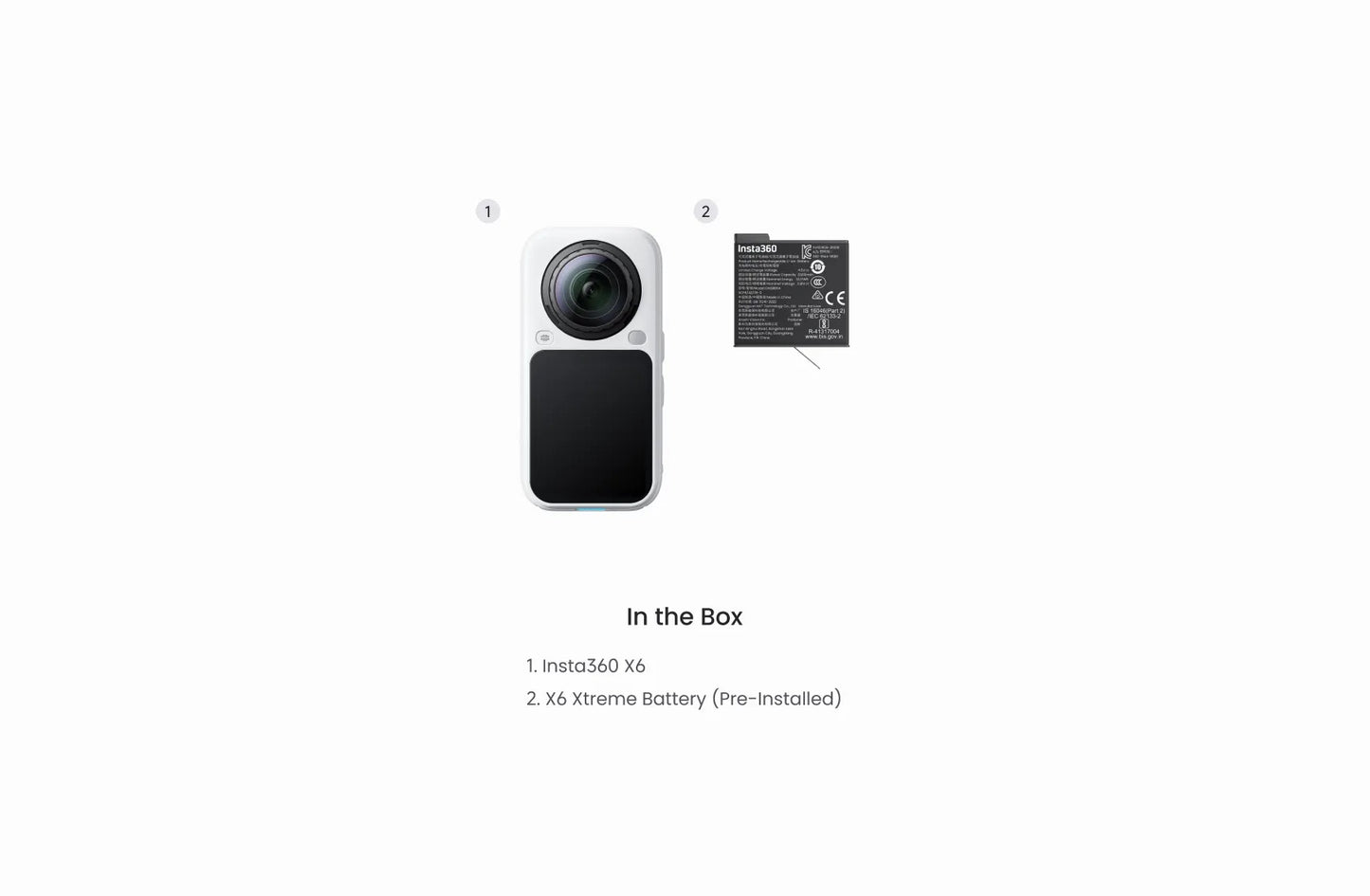 【New Launch】Insta360 X6 - 8K 360 Camera with 1/1.1'' Sensors Action Camera, Dual Custom Square 1/1.1" Sensors, Triple AI Chip