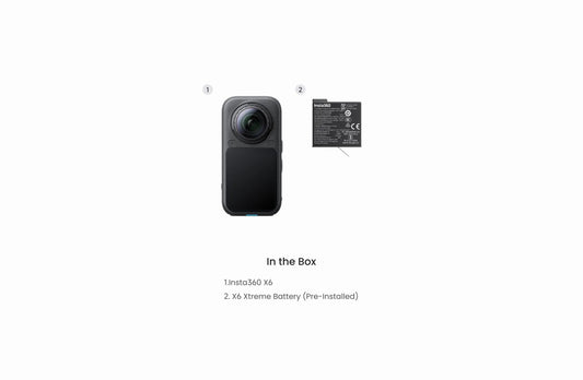 【New Launch】Insta360 X6 - 8K 360 Camera with 1/1.1'' Sensors Action Camera, Dual Custom Square 1/1.1" Sensors, Triple AI Chip