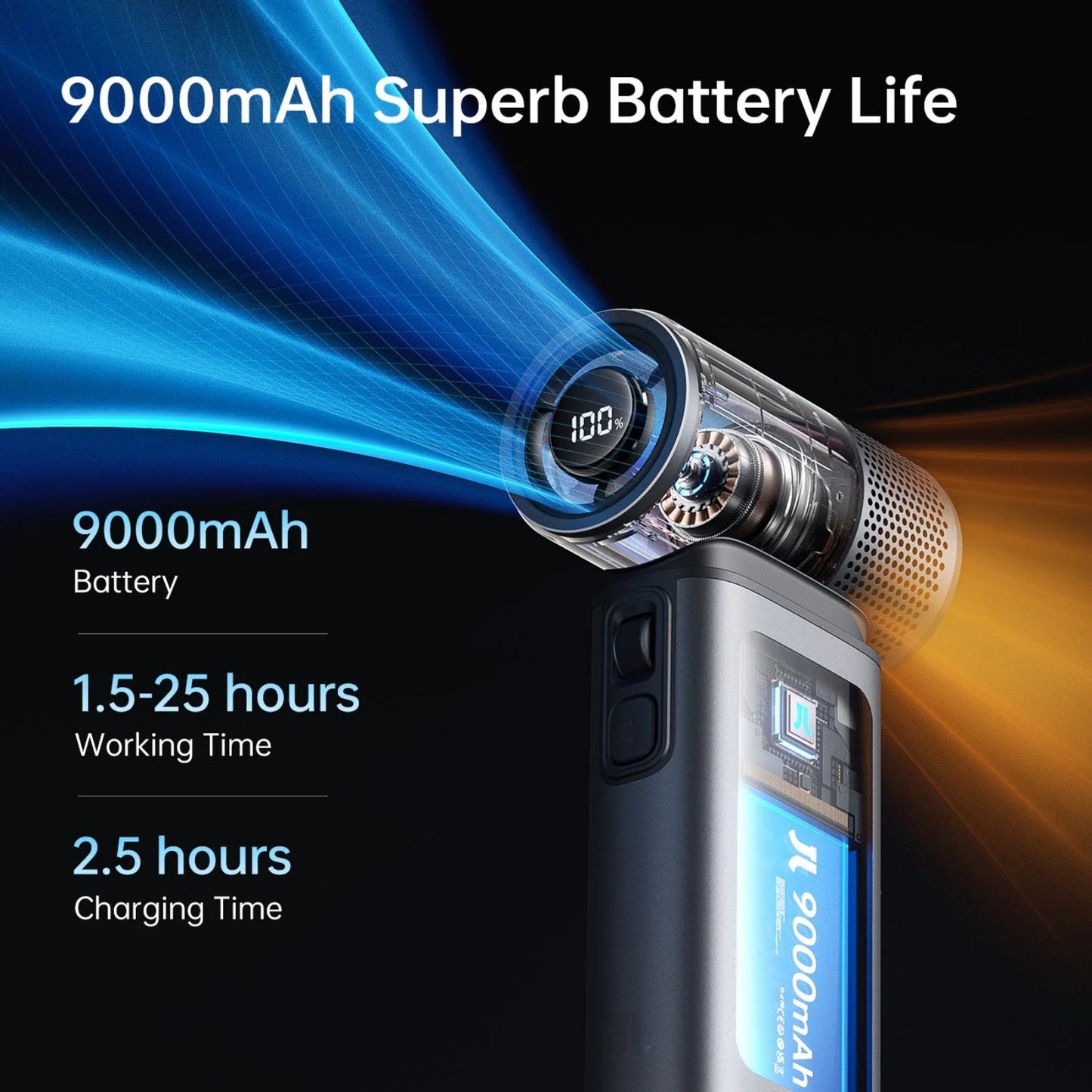JisuLife Ultra2 9000mAh Handheld Fan
