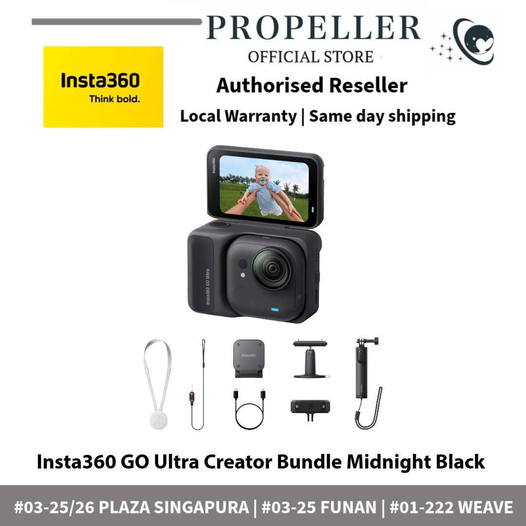 Insta360 GO Ultra Tiny 4K Action Camera with Flip Screen Action Pod