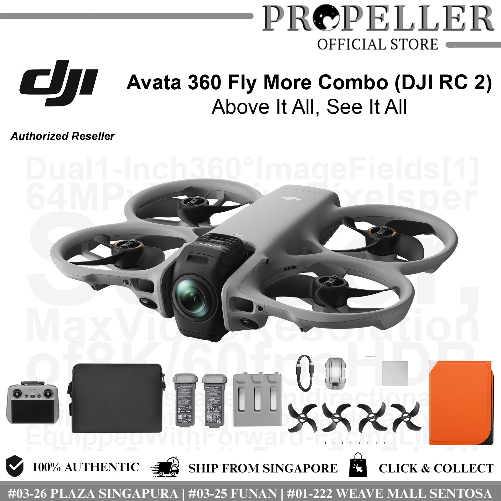 DJI Avata 360 Drone | 8K 360 FPV Camera Drone | Immersive Aerial