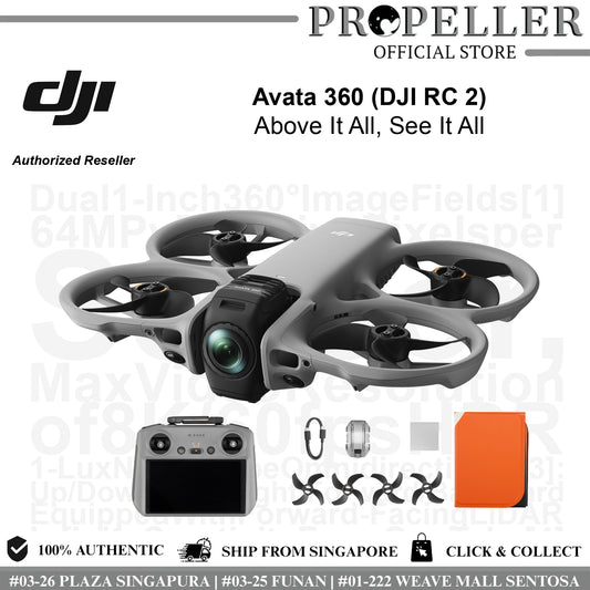 DJI Avata 360 Drone | 8K 360 FPV Camera Drone | Immersive Aerial Filming | Dual 1" Sensors | 455g PRE-ORDER